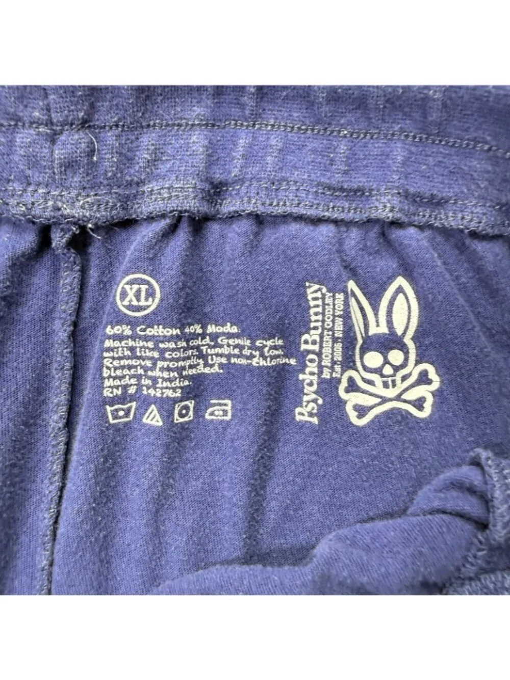 Psycho Bunny Jersey Lounge Jogger Men XL Blue Lightweight 34
